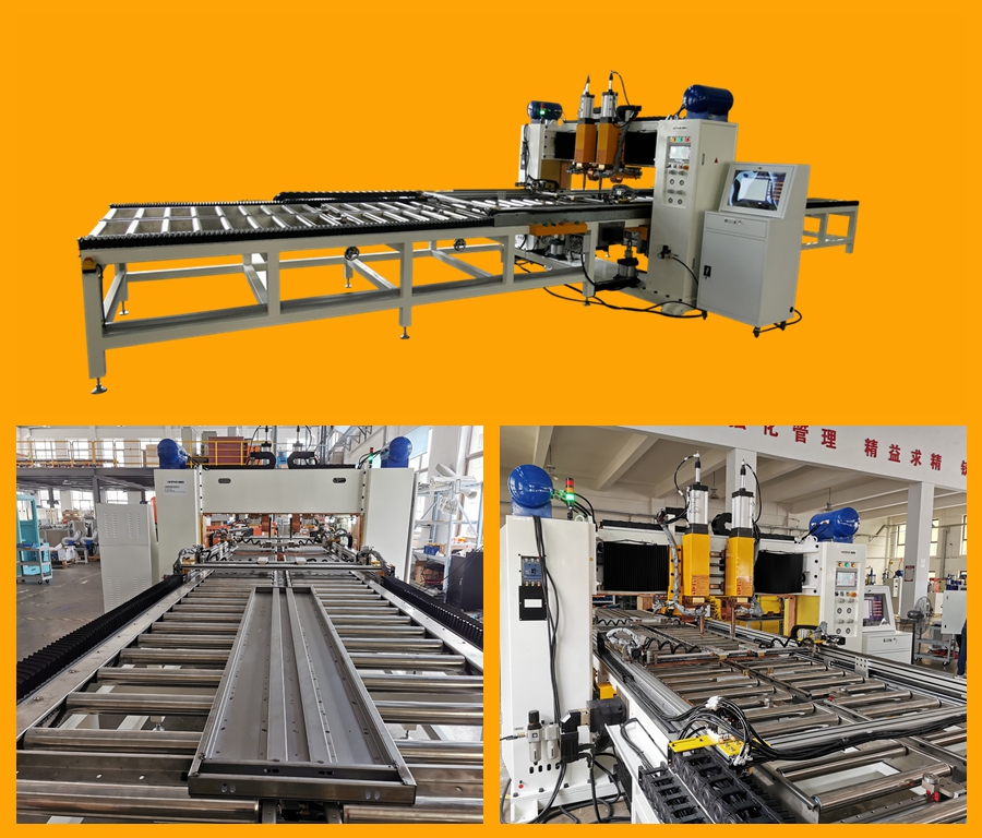 電梯門板加強筋自動焊接生產 電梯門板加強筋自動焊接生產